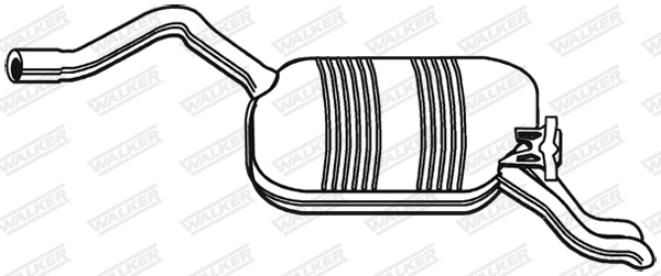22064 WALKER Глушитель выхлопных газов конечный (фото 1)