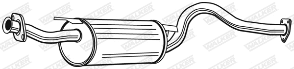 22552 WALKER Глушитель выхлопных газов конечный (фото 1)