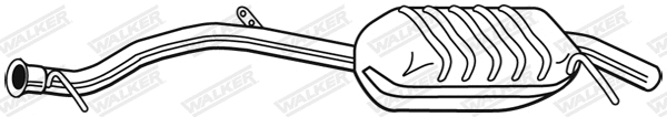 25112 WALKER Глушитель выхлопных газов конечный (фото 1)