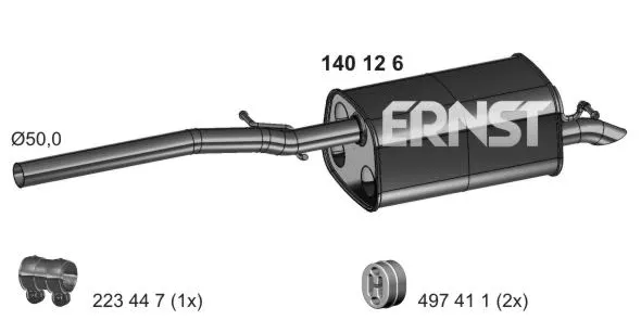 140126 ERNST Глушитель выхлопных газов конечный (фото 1)
