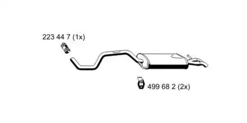 640251 ERNST Глушитель выхлопных газов конечный (фото 1)