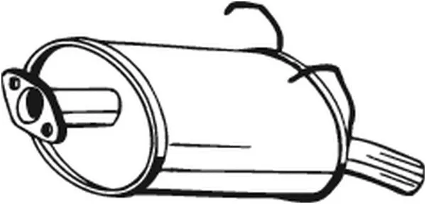 163-197 BOSAL Глушитель выхлопных газов конечный (фото 1)