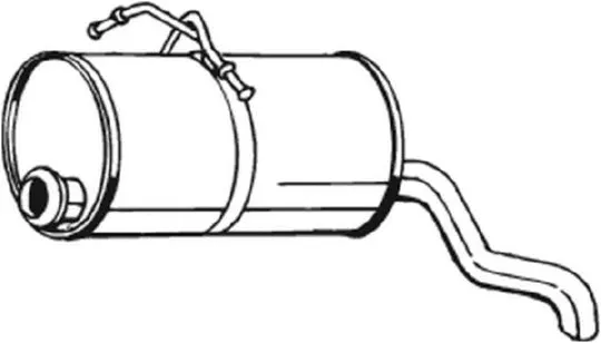 190-129 BOSAL Глушитель выхлопных газов конечный (фото 1)