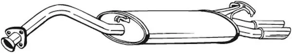 278-147 BOSAL Глушитель выхлопных газов конечный (фото 1)