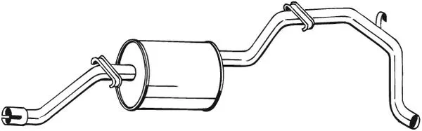 285-413 BOSAL Глушитель выхлопных газов конечный (фото 1)