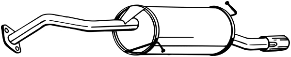 171-255 KLOKKERHOLM Глушитель выхлопных газов конечный (фото 1)