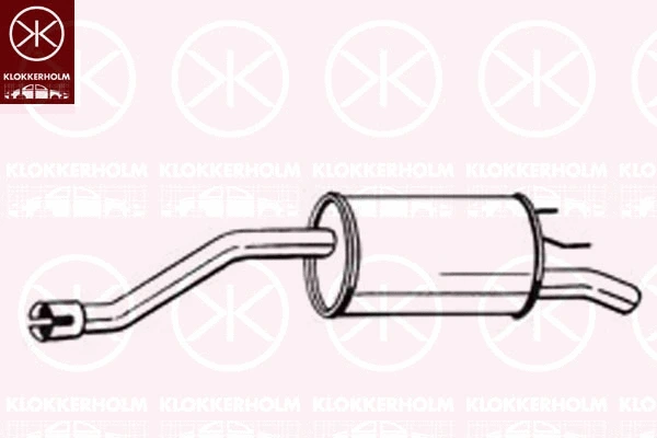 185-359 KLOKKERHOLM Глушитель выхлопных газов конечный (фото 1)