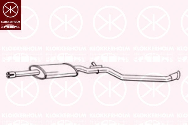 284-879 KLOKKERHOLM Глушитель выхлопных газов конечный (фото 1)