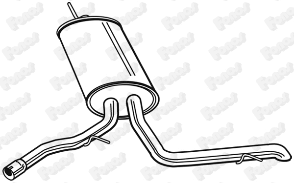 23116 FONOS Глушитель выхлопных газов конечный (фото 1)