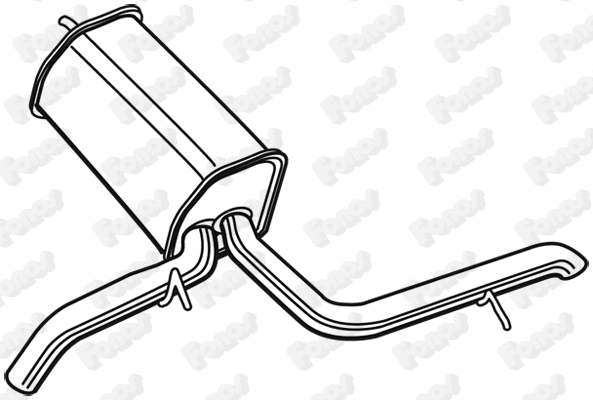 23118 FONOS Глушитель выхлопных газов конечный (фото 1)