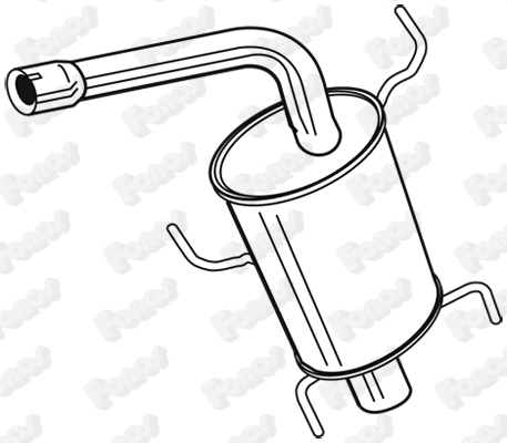24114 FONOS Глушитель выхлопных газов конечный (фото 1)