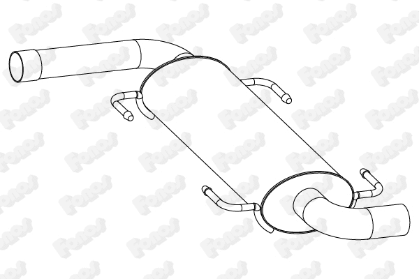 24320 FONOS Глушитель выхлопных газов конечный (фото 1)