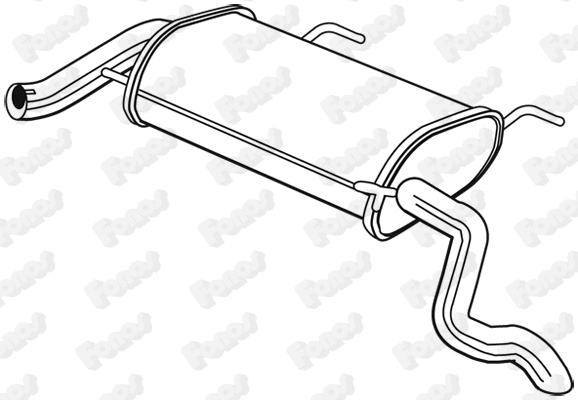 25098 FONOS Глушитель выхлопных газов конечный (фото 1)