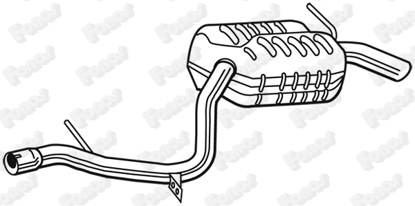 25113 FONOS Глушитель выхлопных газов конечный (фото 1)