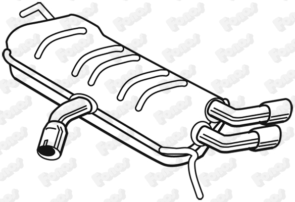 25128 FONOS Глушитель выхлопных газов конечный (фото 1)