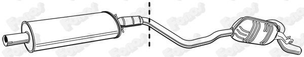 610693 FONOS Глушитель выхлопных газов конечный (фото 1)
