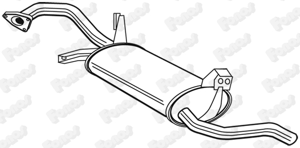 612743 FONOS Глушитель выхлопных газов конечный (фото 1)