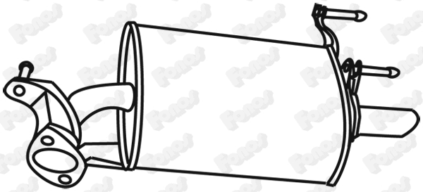 614570 FONOS Глушитель выхлопных газов конечный (фото 1)