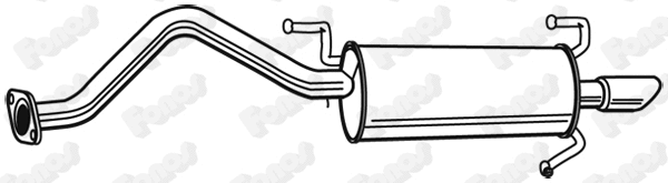 614576 FONOS Глушитель выхлопных газов конечный (фото 1)