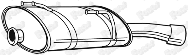 615481 FONOS Глушитель выхлопных газов конечный (фото 1)