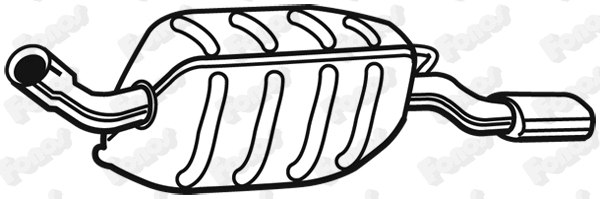 617103 FONOS Глушитель выхлопных газов конечный (фото 1)