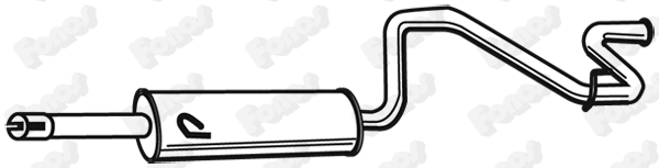 619697 FONOS Глушитель выхлопных газов конечный (фото 1)