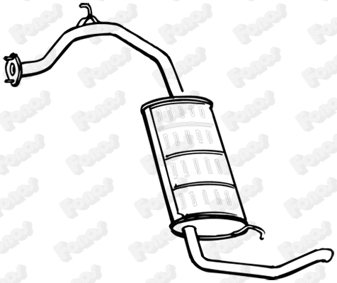 620436 FONOS Глушитель выхлопных газов конечный (фото 1)