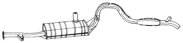 SG70605 AKS DASIS Глушитель выхлопных газов средний/конечный/задняя банка (фото 1)