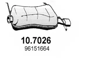 10.7026 ASSO Глушитель выхлопных газов конечный (фото 1)