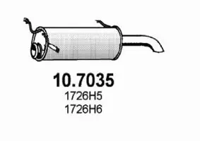10.7035 ASSO Глушитель выхлопных газов конечный (фото 1)