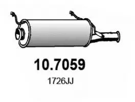 10.7059 ASSO Глушитель выхлопных газов конечный (фото 1)