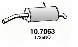 10.7063 ASSO Глушитель выхлопных газов конечный (фото 1)