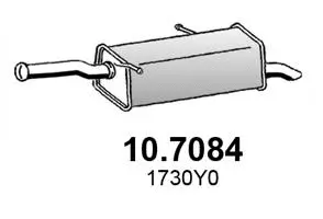 10.7084 ASSO Глушитель выхлопных газов конечный (фото 1)