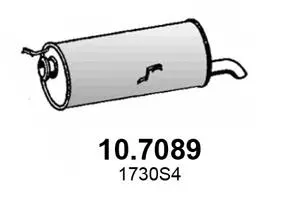 10.7089 ASSO Глушитель выхлопных газов конечный (фото 1)