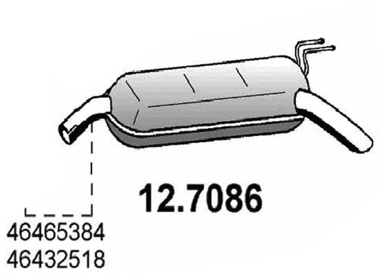 12.7086 ASSO Глушитель выхлопных газов конечный (фото 1)