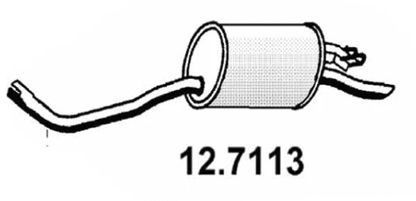 12.7113 ASSO Глушитель выхлопных газов конечный (фото 1)