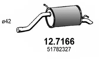 12.7166 ASSO Глушитель выхлопных газов конечный (фото 1)