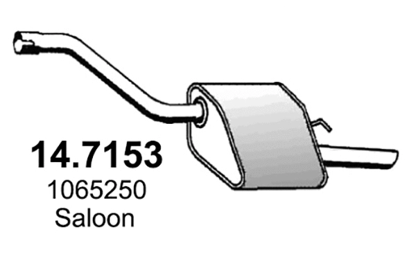 14.7153 ASSO Глушитель выхлопных газов конечный (фото 1)