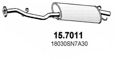 15.7011 ASSO Глушитель выхлопных газов конечный (фото 1)