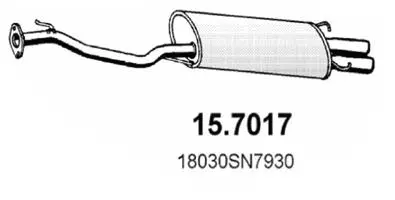 15.7017 ASSO Глушитель выхлопных газов конечный (фото 1)