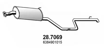 28.7069 ASSO Глушитель выхлопных газов конечный (фото 1)