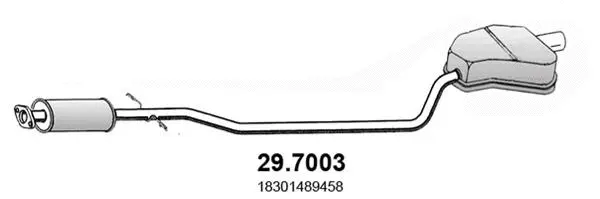 29.7003 ASSO Глушитель выхлопных газов конечный (фото 1)
