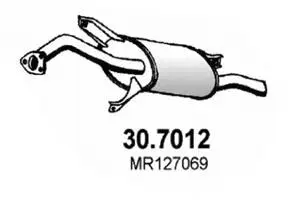 30.7012 ASSO Глушитель выхлопных газов конечный (фото 1)