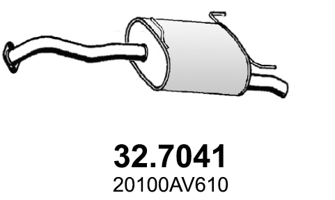 32.7041 ASSO Глушитель выхлопных газов конечный (фото 1)