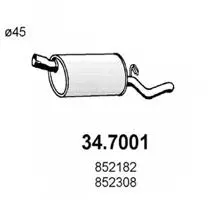 34.7001 ASSO Глушитель выхлопных газов конечный (фото 1)