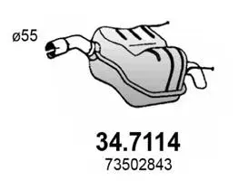 34.7114 ASSO Глушитель выхлопных газов конечный (фото 1)