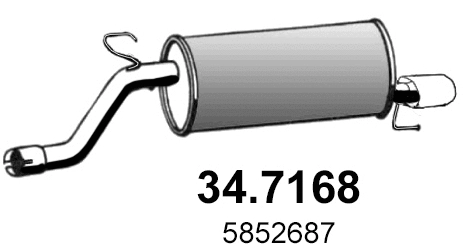 34.7168 ASSO Глушитель выхлопных газов конечный (фото 1)