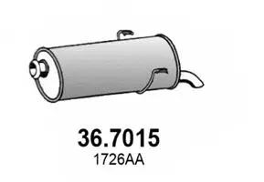 36.7015 ASSO Глушитель выхлопных газов конечный (фото 1)