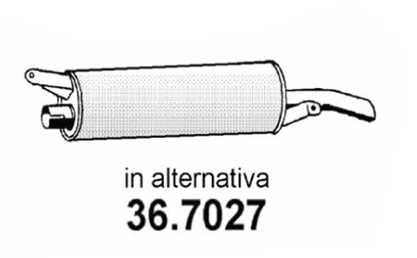 36.7027 ASSO Глушитель выхлопных газов конечный (фото 1)