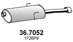 36.7052 ASSO Глушитель выхлопных газов конечный (фото 1)